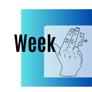 The word week beside the ASL sign for 13
