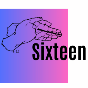 ASL for "week" with 16 in black text